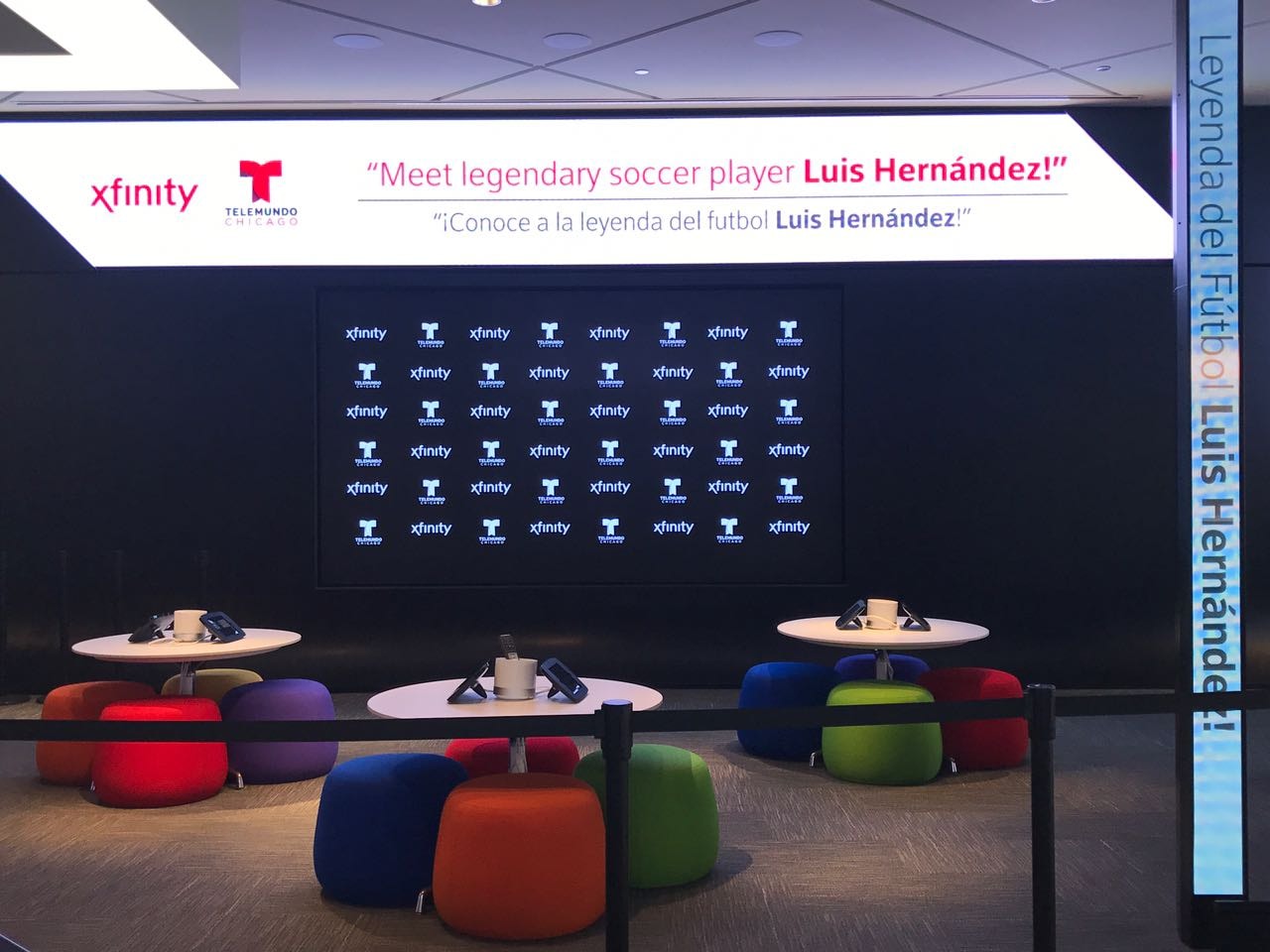 Xfinity Telemundo brand activation meet Luis Hernandez